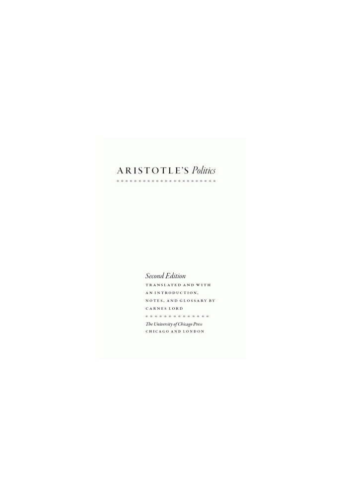 Aristotle's "Politics"