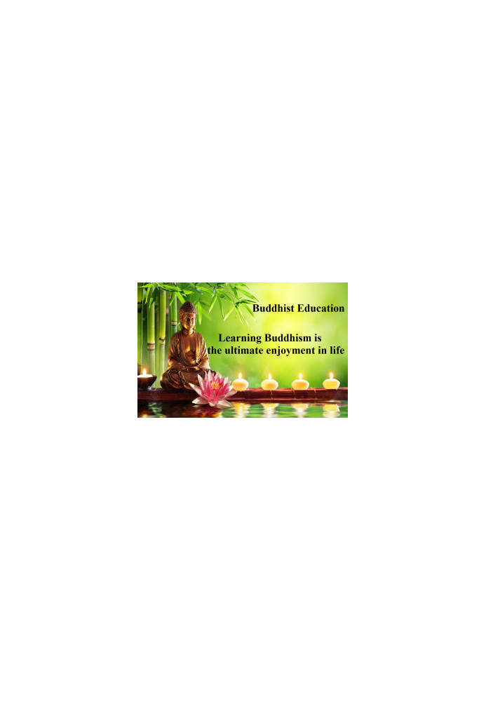 Buddhism as an Education