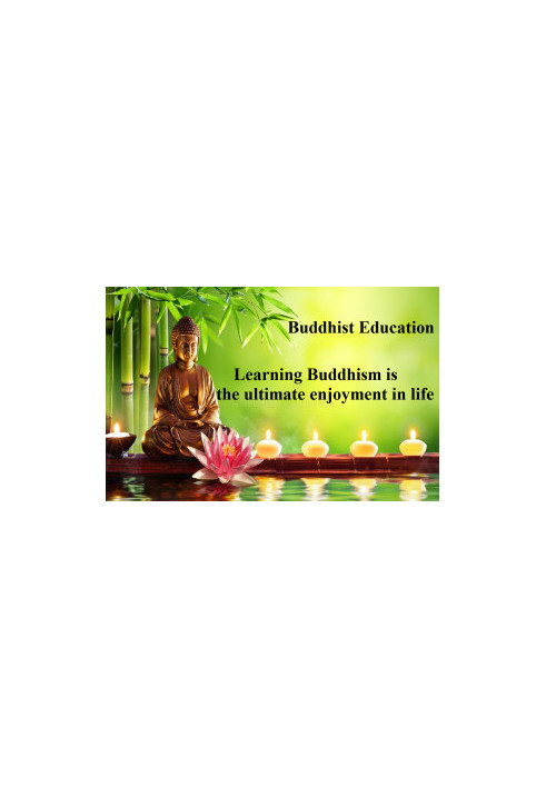 Buddhism as an Education