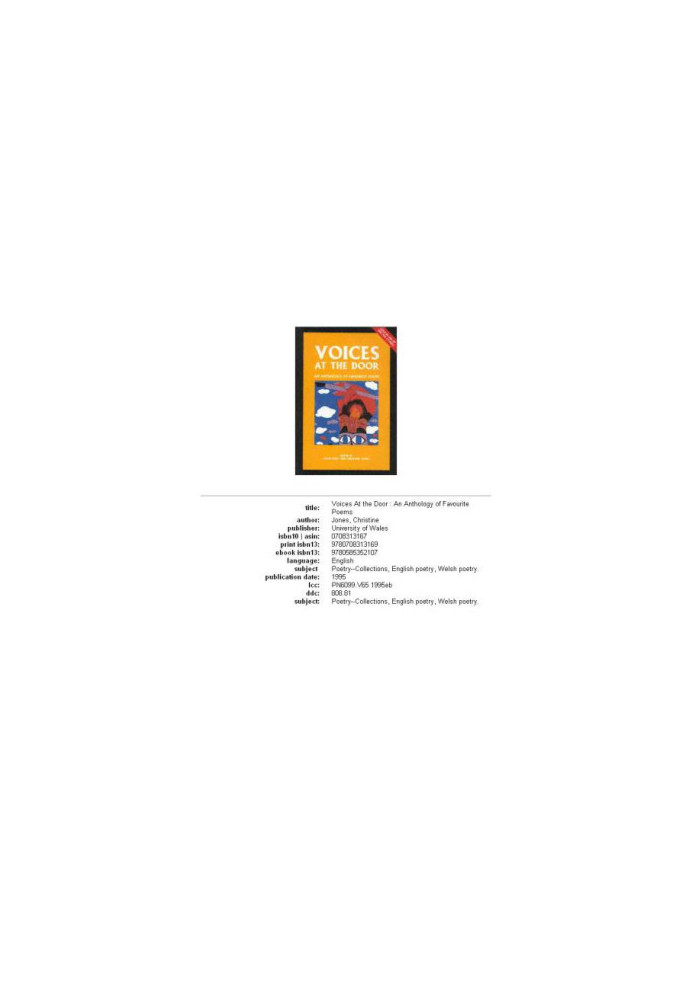 Voices at the door: an anthology of favourite poems