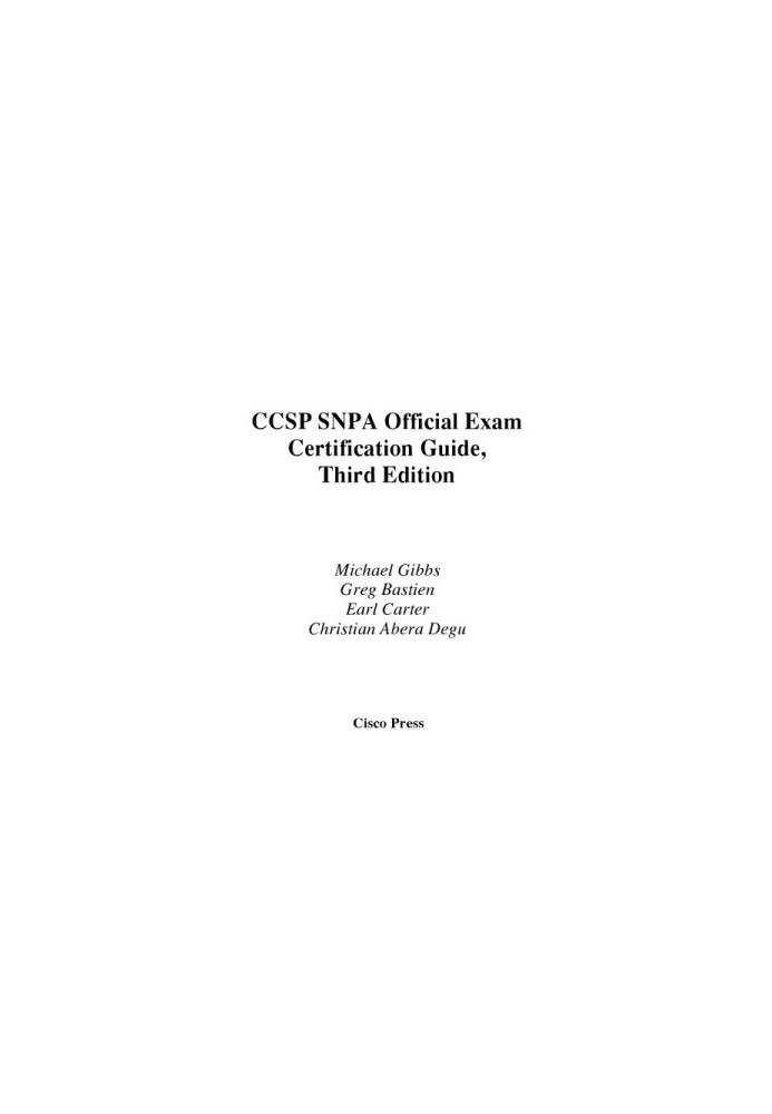 CCSP SNPA Official Exam Certification Guide [With CDROM]