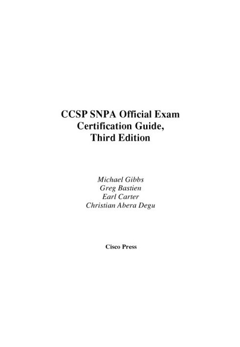 CCSP SNPA Official Exam Certification Guide [With CDROM]