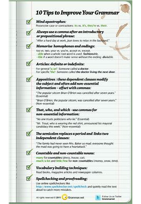 10 Tips to Improve Your Grammar