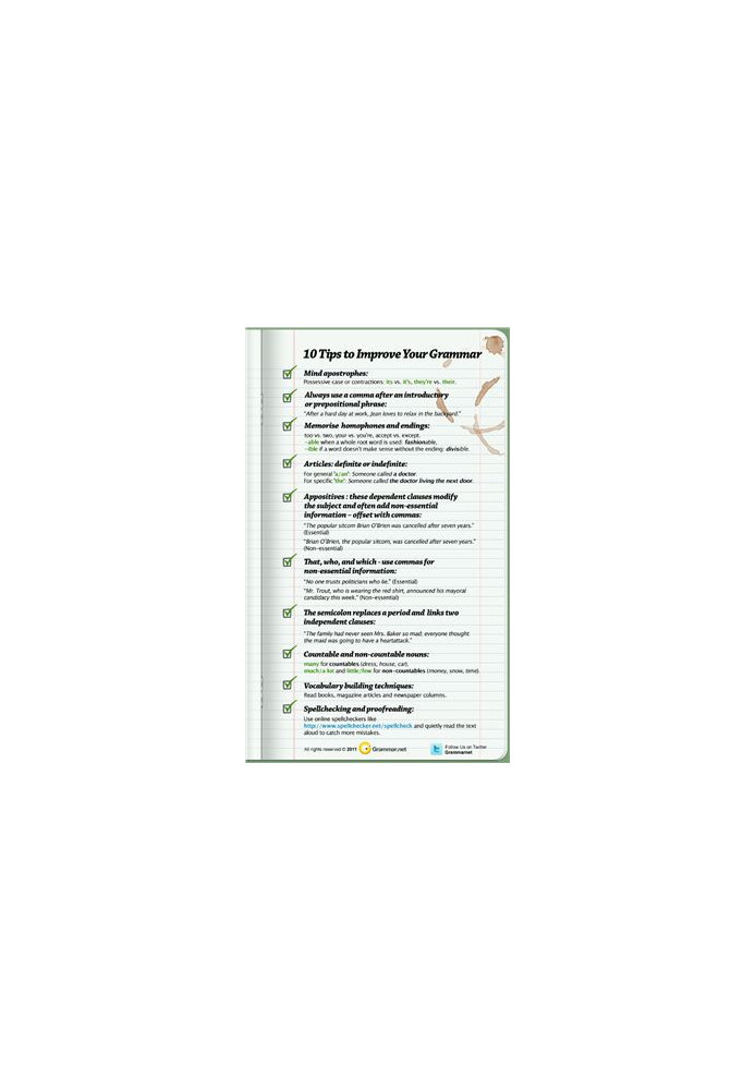 10 Tips to Improve Your Grammar