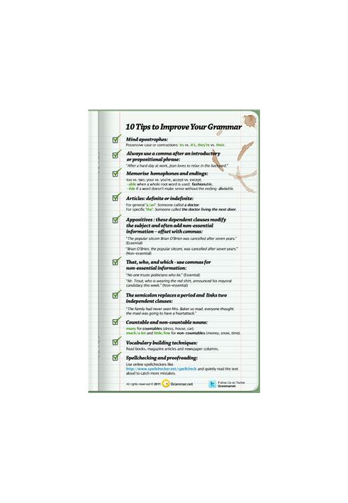 10 Tips to Improve Your Grammar