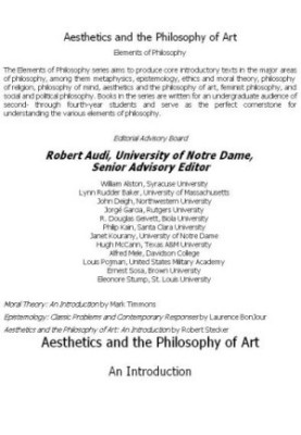 Aesthetics and the Philosophy of Art