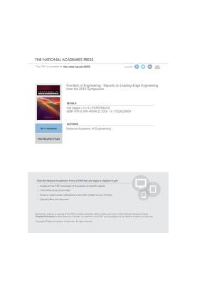 Frontiers of Engineering: Reports on Leading-Edge Engineering from the 2016 Symposium