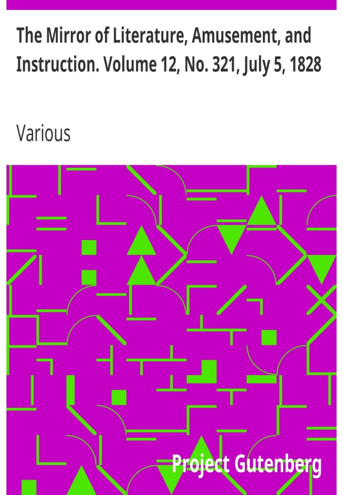 Дзеркало літератури, розваг і навчання. Том 12, № 321, 5 липня 1828 р