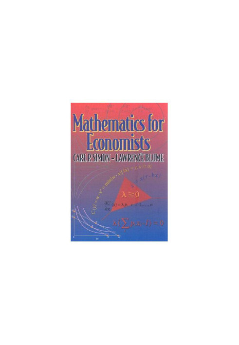 Mathematics for Economists