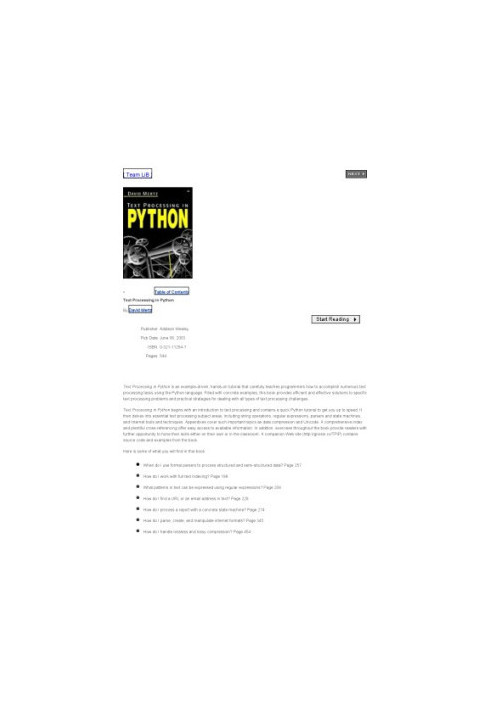 Text processing in Python