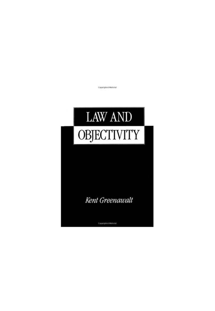 Law and Objectivity