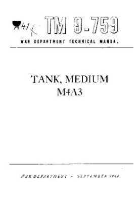 TM 9-759. Tank, Medium M4A3