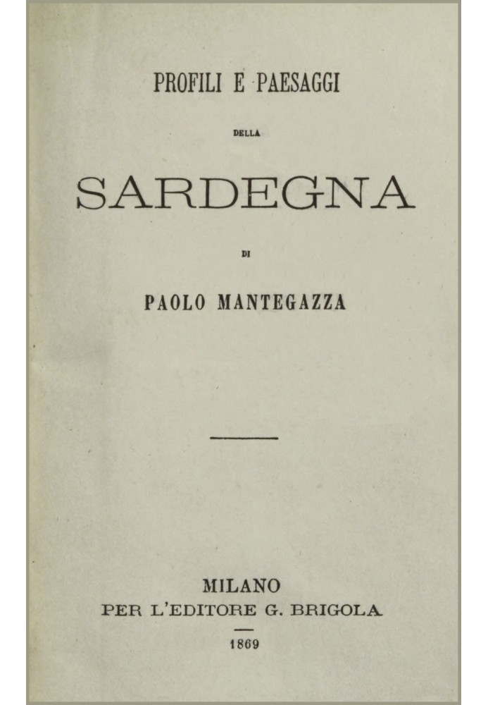 Profiles and landscapes of Sardinia