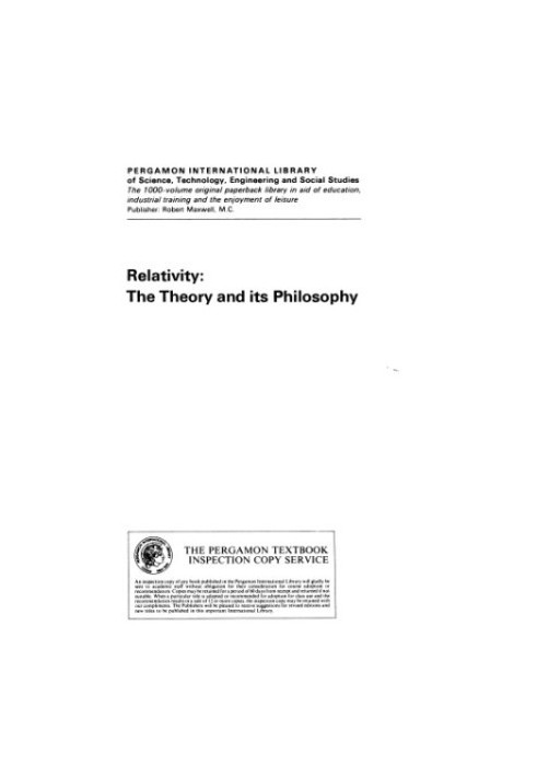 Relativity: the theory and its philosophy