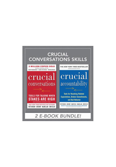 Crucial conversations: tools for talking when stakes are high
