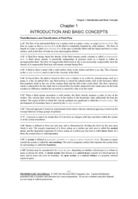 Fluid Mechanics - Solutions Manual