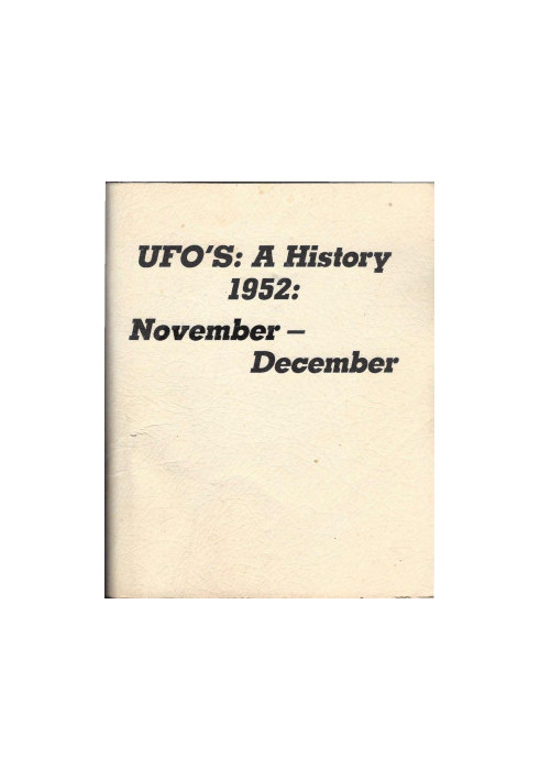 UFOs: A History 1952: November - December