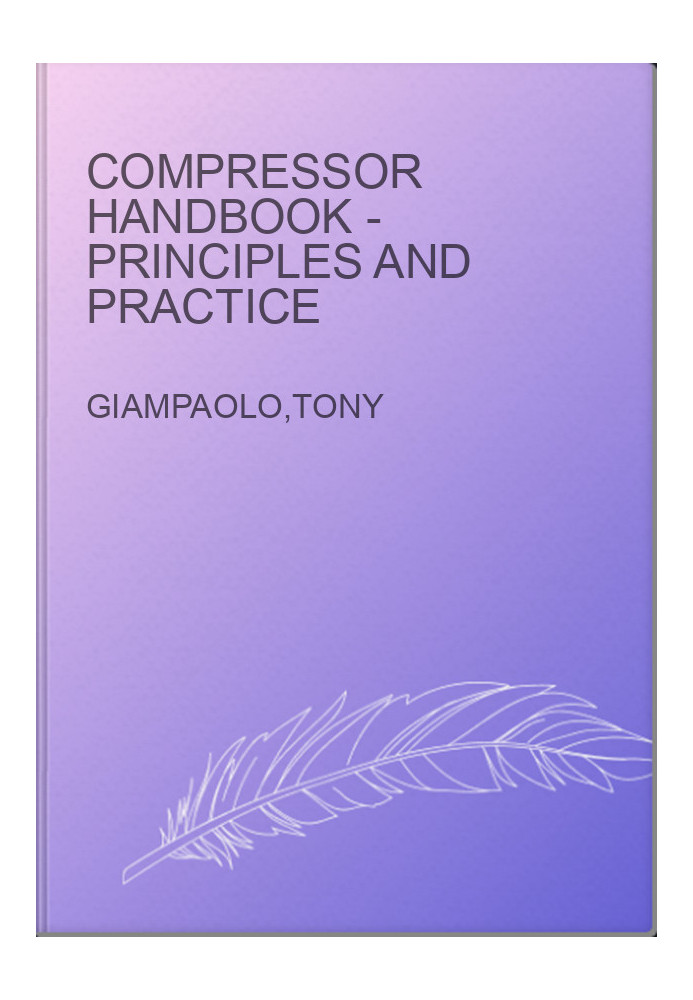 Compressor Handbook - Principles and Practice