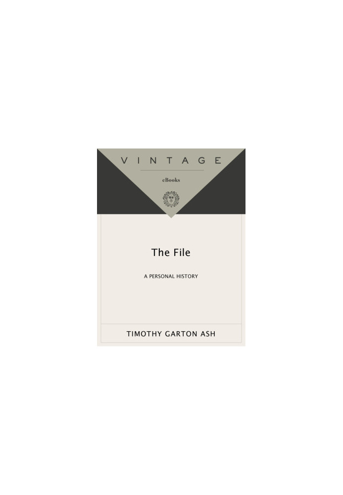 The File · A Personal History