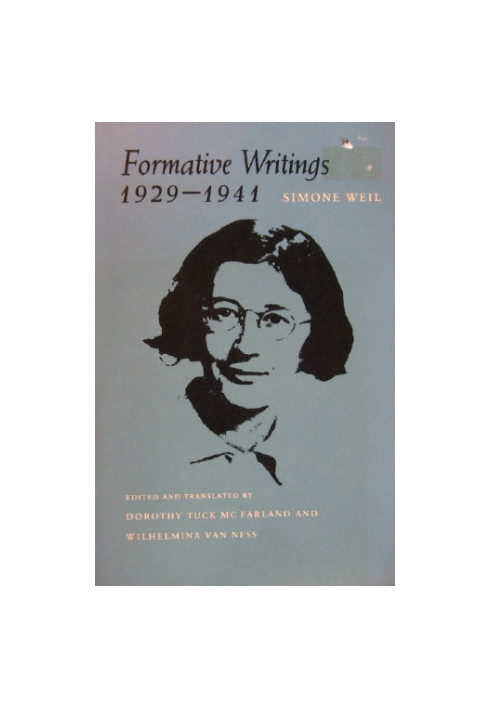 Formative Writings, 1929-1941