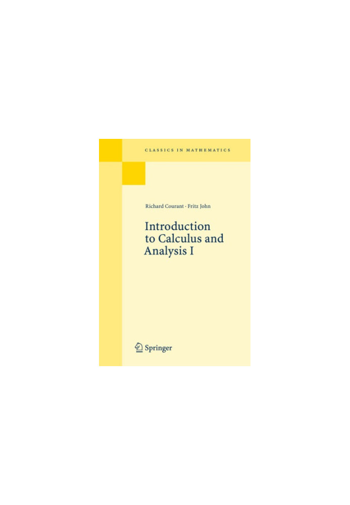 Introduction to calculus and analysis, Volume 1