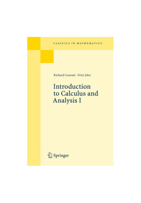 Introduction to calculus and analysis, Volume 1