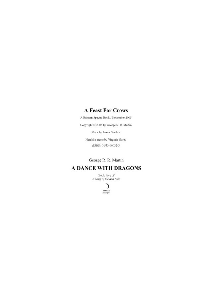 A Song of Ice and Fire - A Feast for Crows & A Dance With Dragons