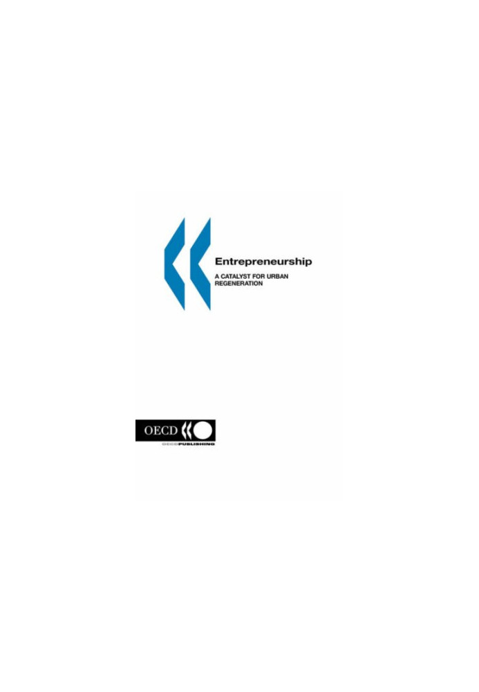 Local Economic and Employment Development Entrepreneurship: A Catalyst for Urban Regeneration (Local Economic and Employment 