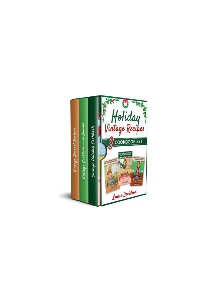 Holiday Vintage Recipes - 3 Cookbook Set: