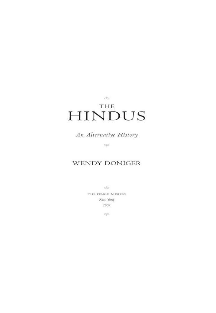 The Hindus: An Alternative History