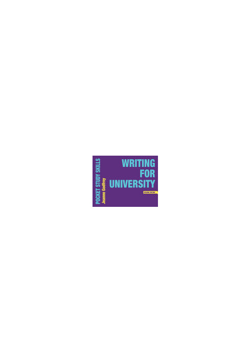 Writing for University