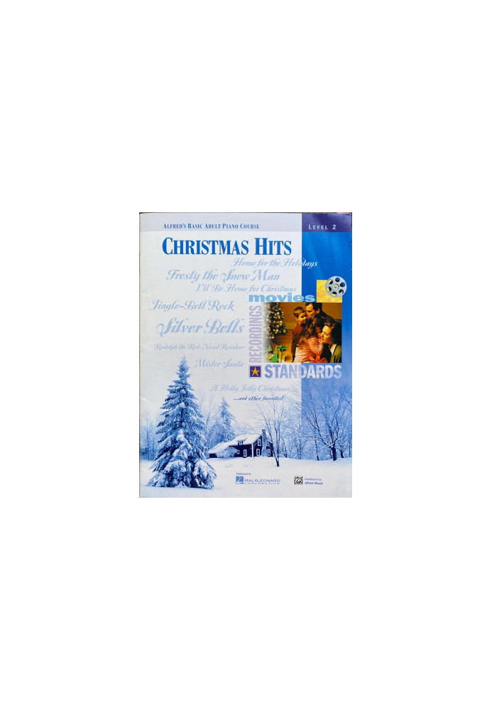Alfred's basic adult piano course Christmas Hits Level 2