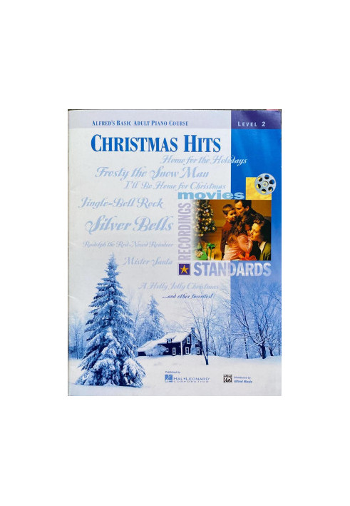 Alfred's basic adult piano course Christmas Hits Level 2