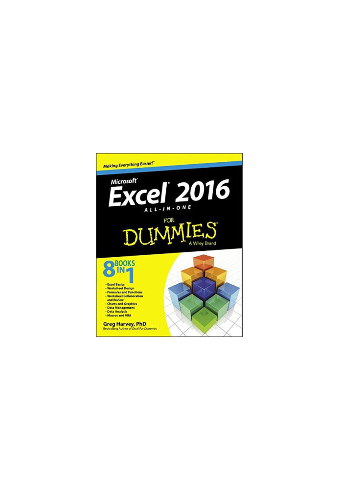 Excel 2016 all-in-one for dummies