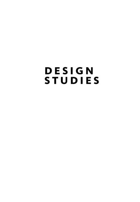 Design studies theory and research in graphic design