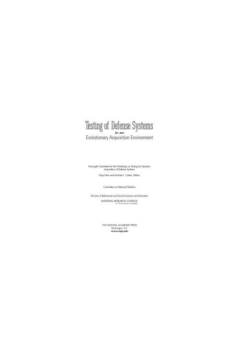 Testing of Defense Systems in an Evolutionary Acquisition Environment