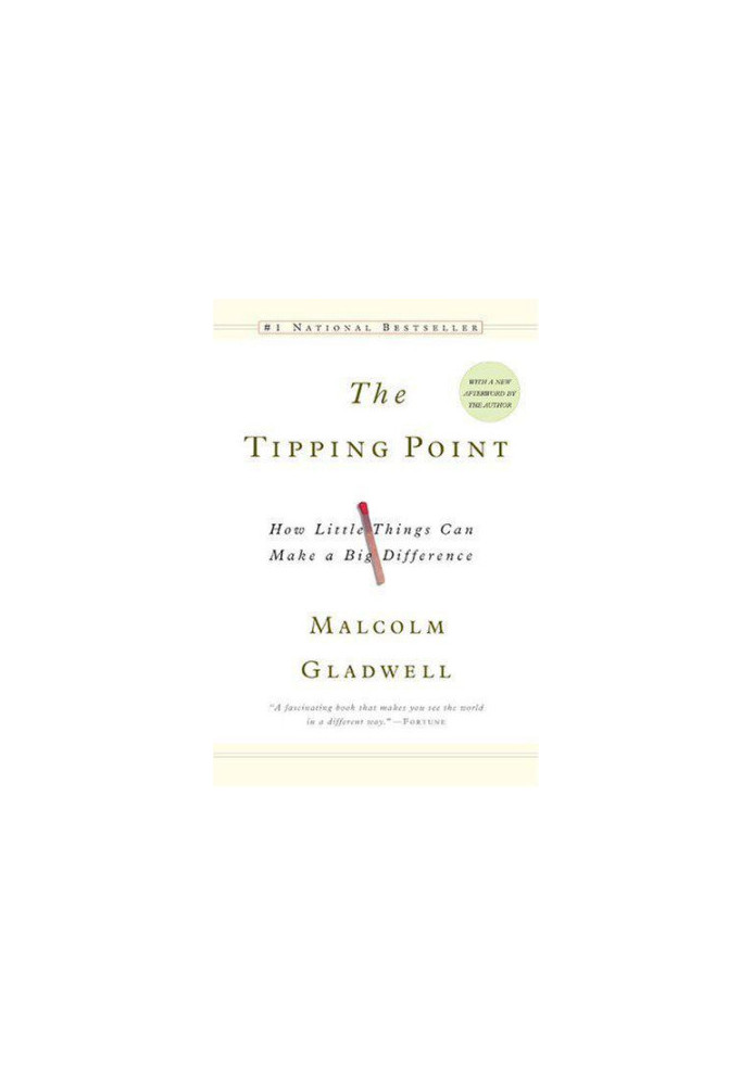 The tipping point: how little things can make a big difference