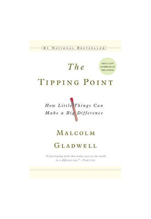 The tipping point: how little things can make a big difference