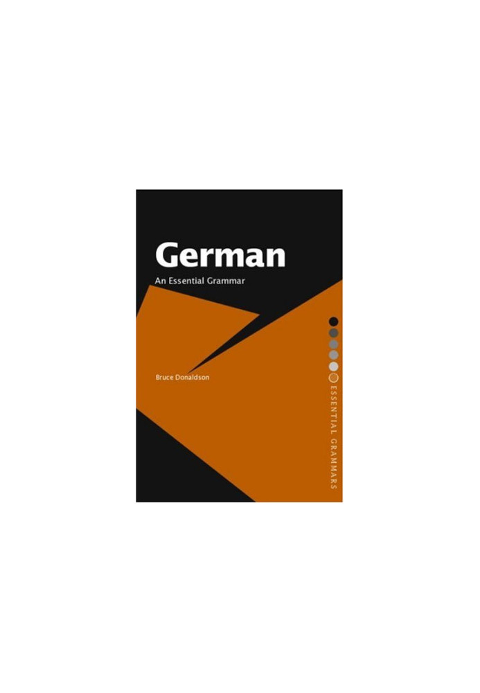 German: An Essential Grammar (Essential Grammars)
