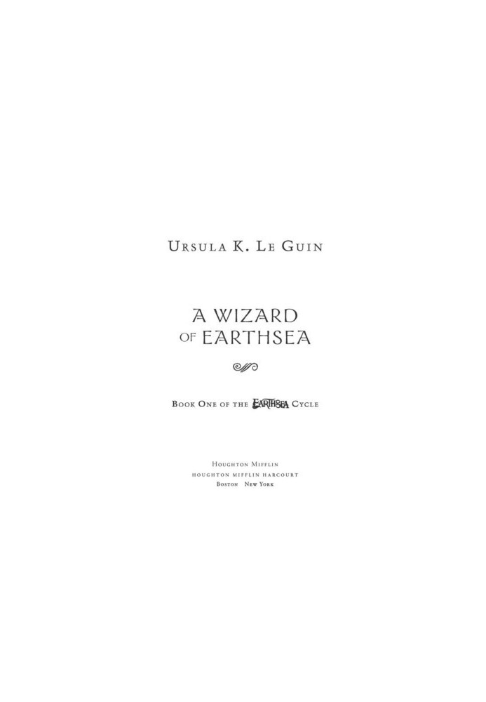 A Wizard of Earthsea