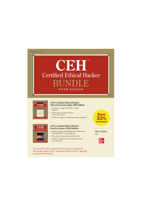 CEH Certified Ethical Hacker Bundle, 5th Edition