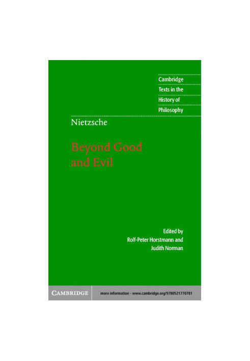 Nietzsche: Beyond Good and Evil: Prelude to a Philosophy of the Future