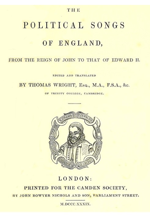 The Political Songs of England: From the Reign of John to That of Edward II