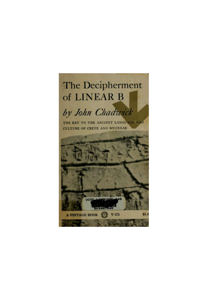 The decipherment of Linear B