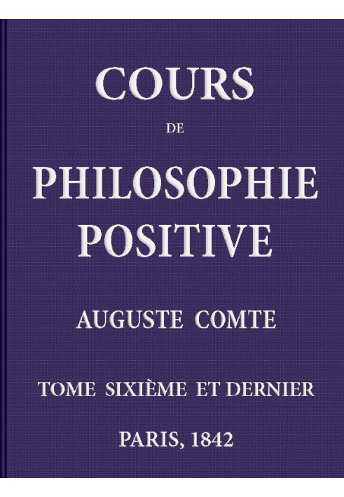 Positive philosophy course. (6/6)