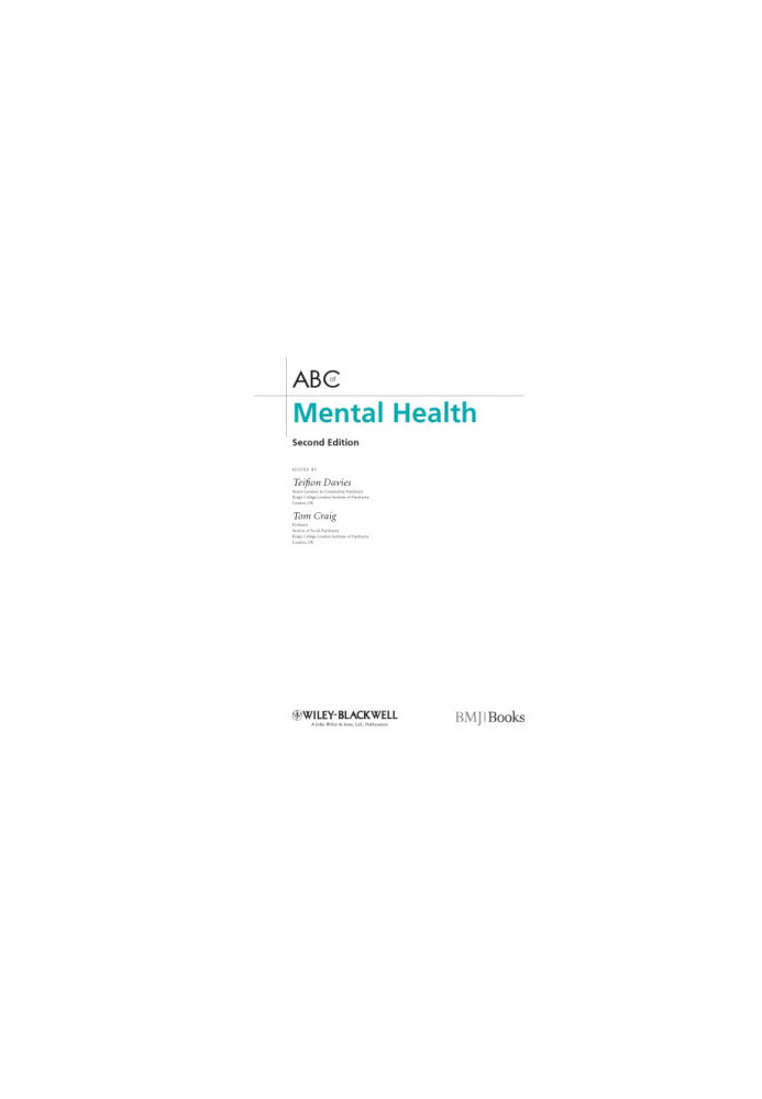 ABC of mental health