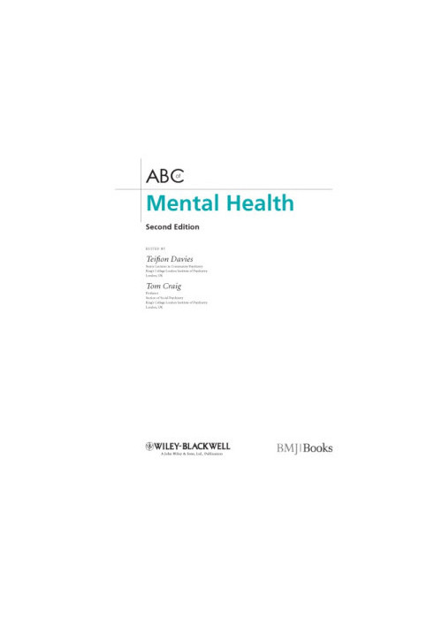 ABC of mental health