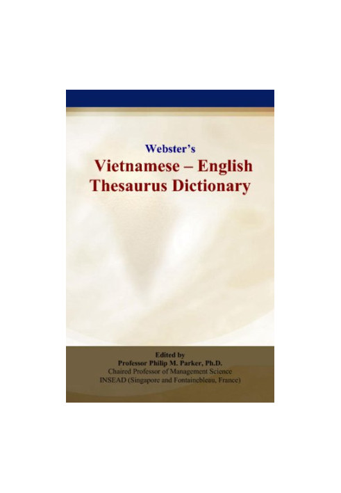 Websters Vietnamese - English Thesaurus Dictionary