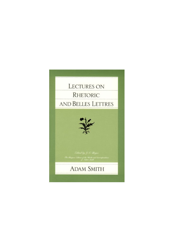 Lectures on Rhetoric and Belles Lettres