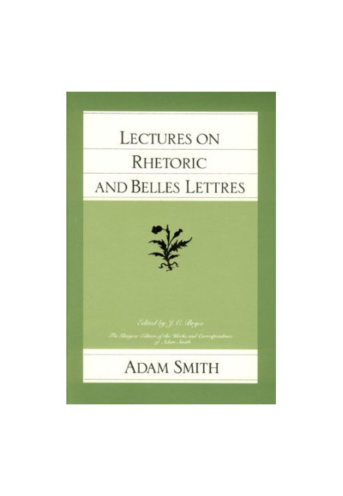Lectures on Rhetoric and Belles Lettres